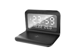Wireless Charger with Digital Alarm Clock