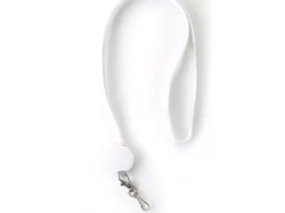 Lanyard with Charging Cable – White